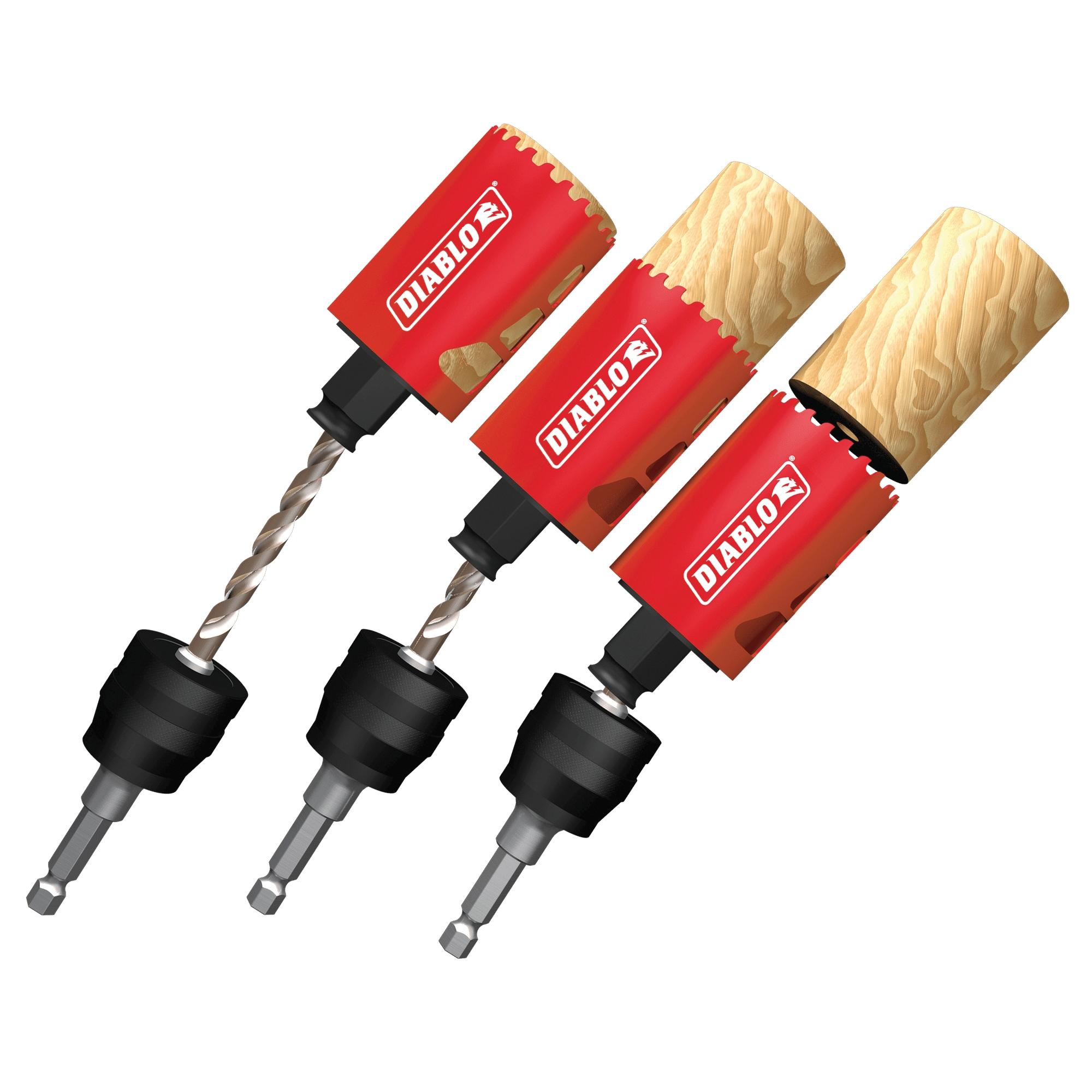 DIABLO® DHS4125CT Hole Saw, 4-1/8 in Dia Saw, 2-3/8 in D Cutting, Carbide Tooth
