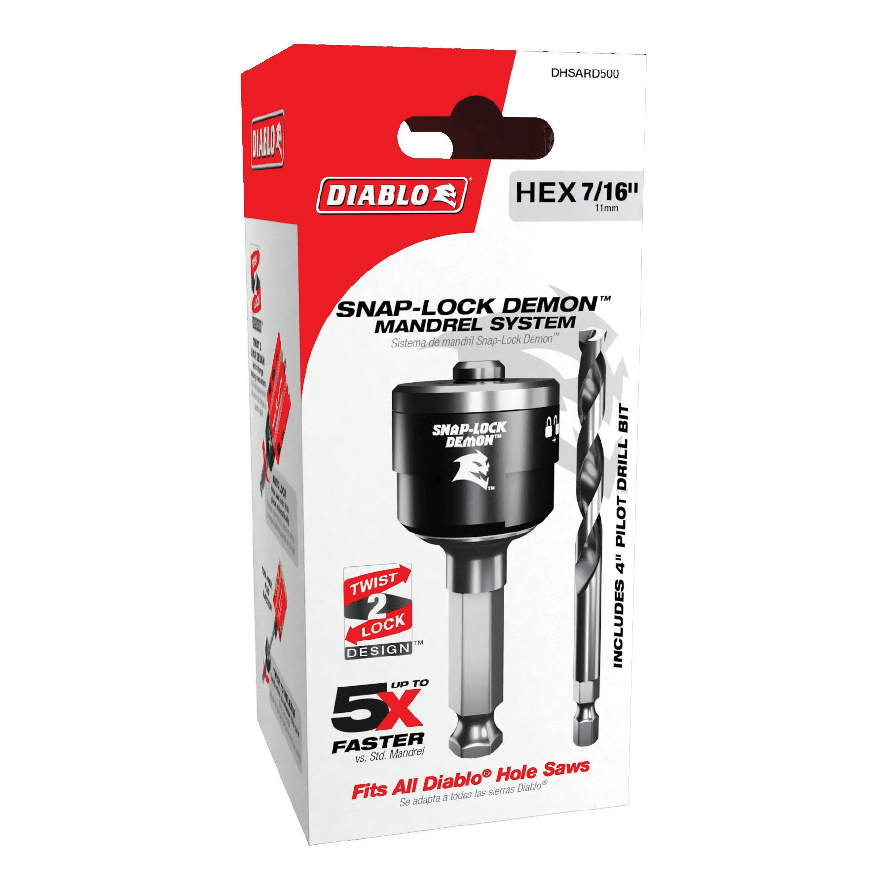 DIABLO&reg; Demon&trade; DHSARD500 Mandrel System