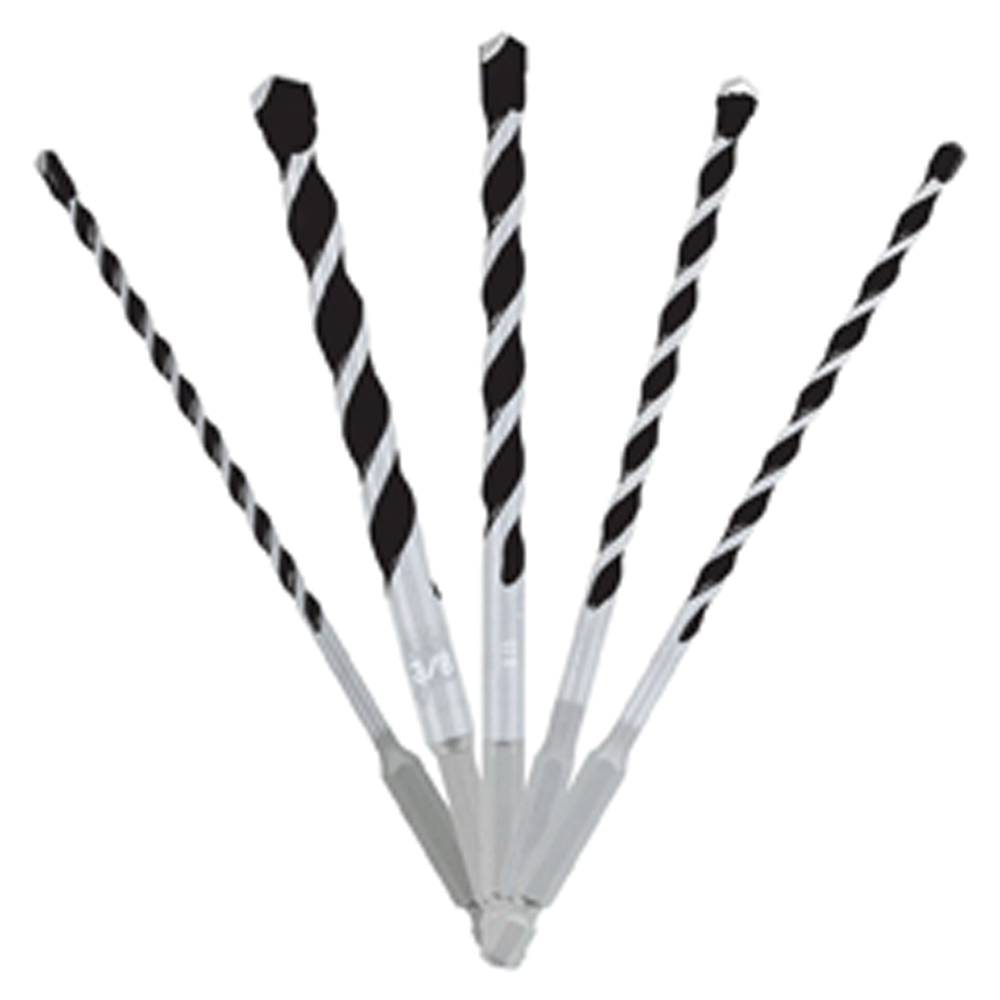 DIABLO&reg; DMAMM1190-S5 Hammer Drill Bit Set, 5/32 in Min Drill Bit, 3/8 in Max Drill Bit, 5 -Piece