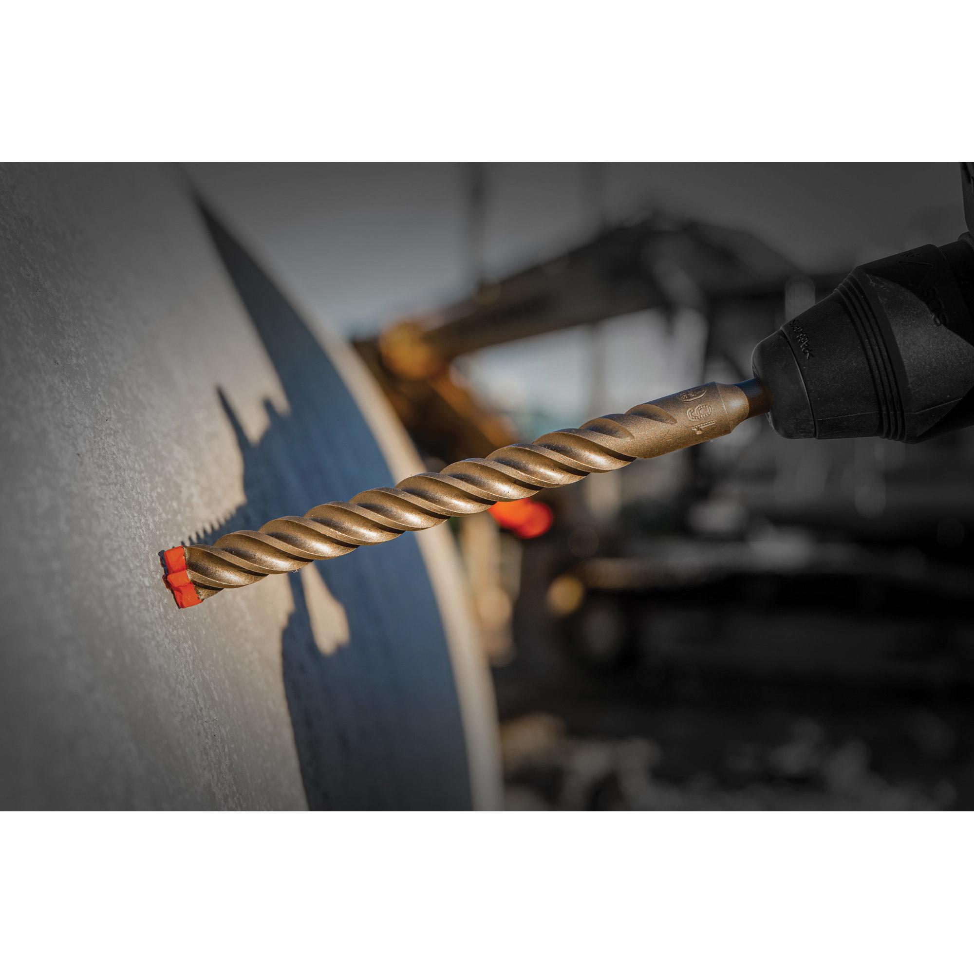 DIABLO® DMAPL4176 Hammer Drill Bit, 7/16 in Drill, 4 -Cutter Head, SDS-Plus® Shank, 12 in OAL, Carbide thumbnail 2