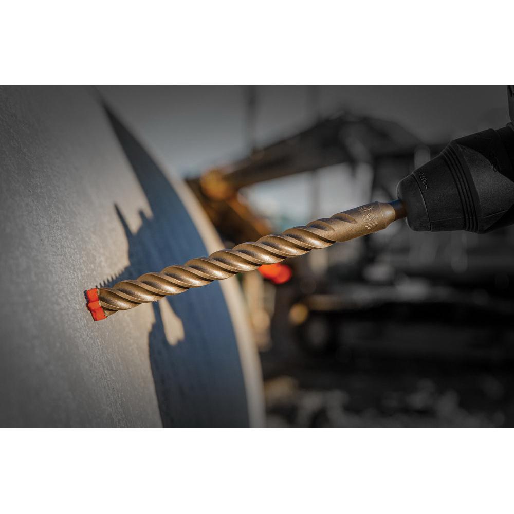 DIABLO® DMAPL4174 Hammer Drill Bit, 7/16 in Drill, 4 -Cutter Head, SDS-Plus® Shank, 6 in OAL, Carbide