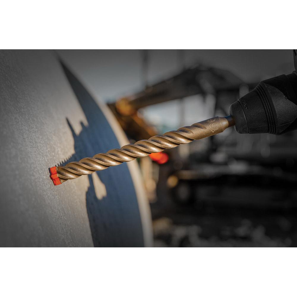 DIABLO® DMAPL4200 Hammer Drill Bit, 1/2 in Drill, 4 -Cutter Head, SDS-Plus® Shank, 18 in OAL, Carbide thumbnail 2
