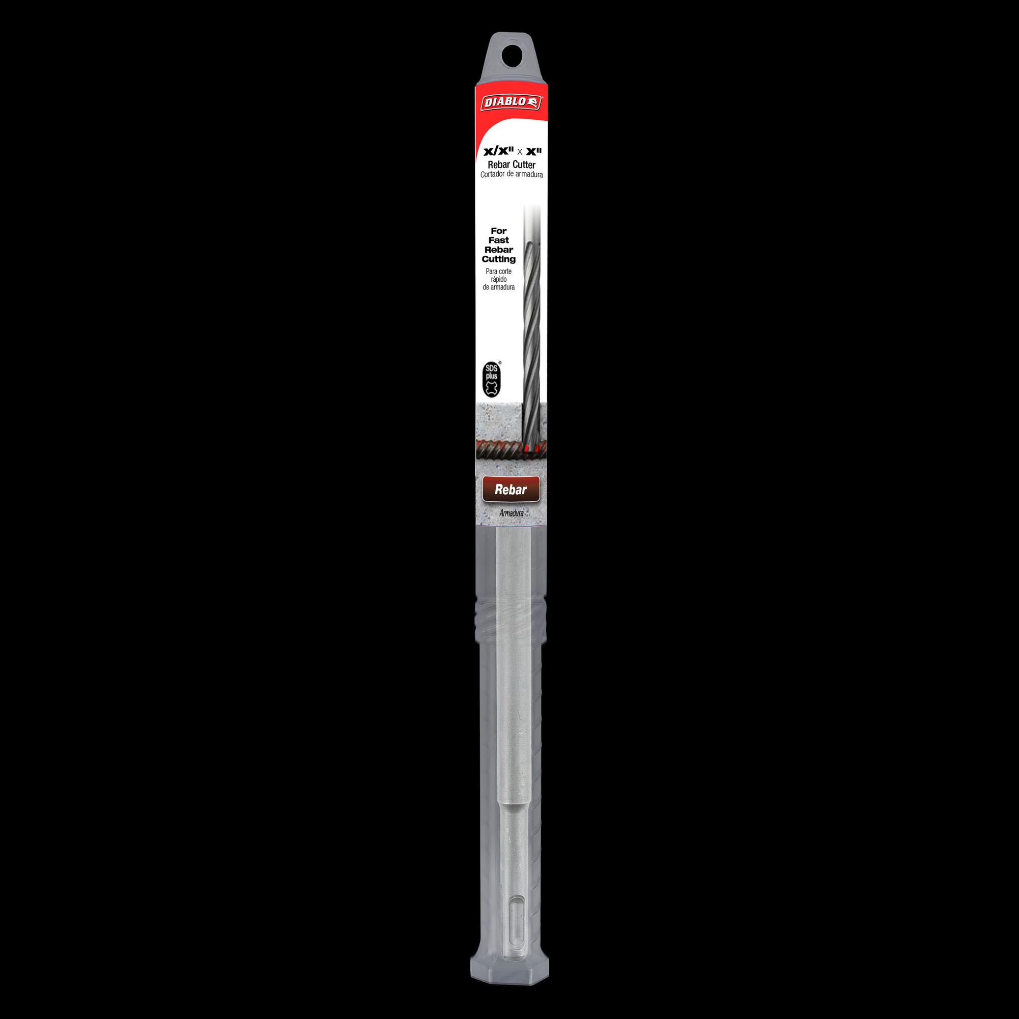 DIABLO® DMAPLRC1040 Rebar Cutter, 5/8 in Drill, SDS-Plus® Shank, 12 in OAL, Carbide