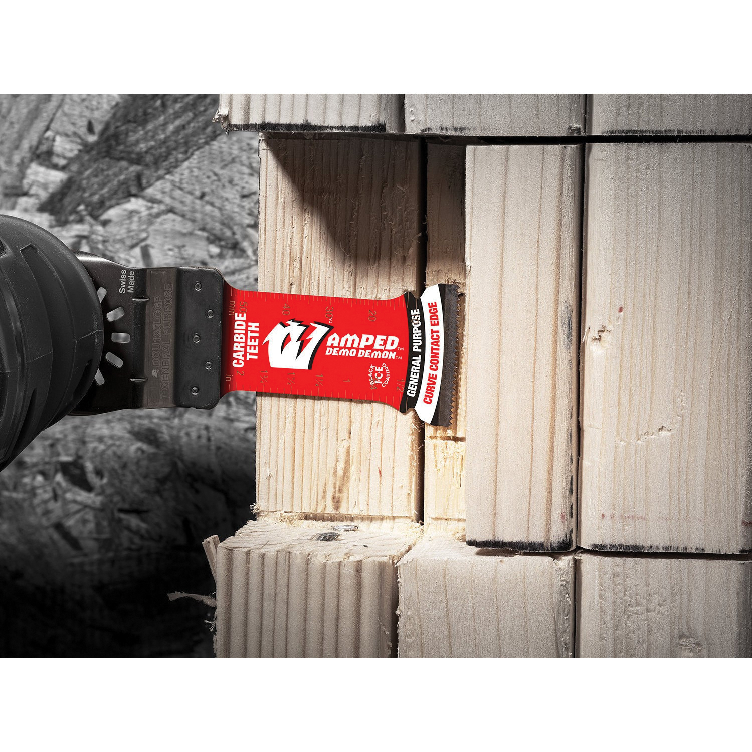 DIABLO&reg; AMPED&trade; Demo Demon&trade; DOU125LCGP3 Oscillating Blade, Carbide Blade, 3-Piece