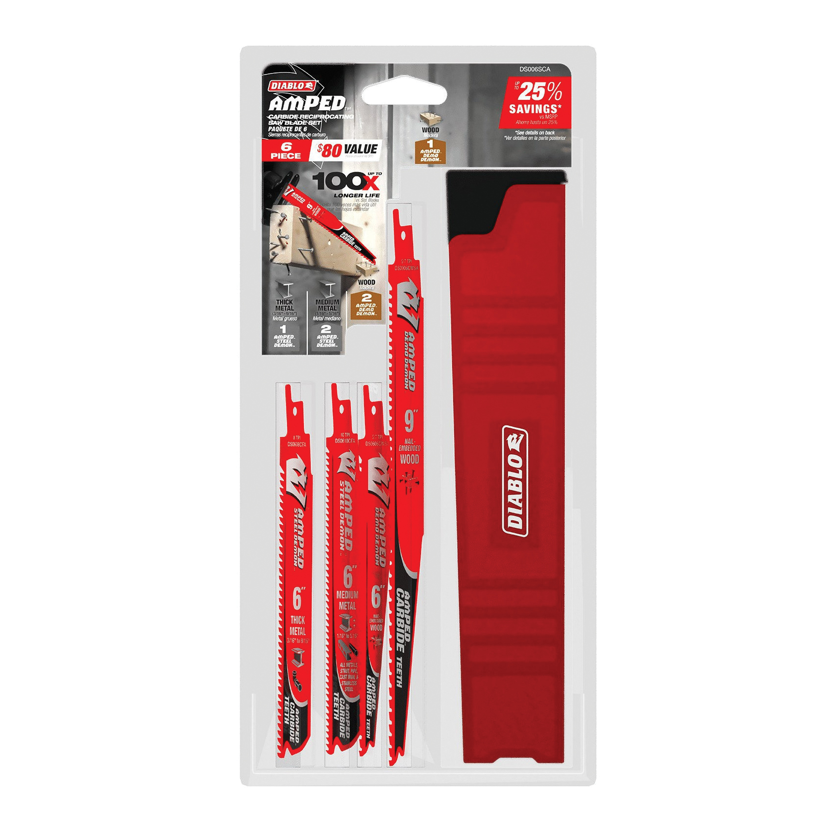 DIABLO&reg; DS006SCA Reciprocating Blade Set, 6-Piece