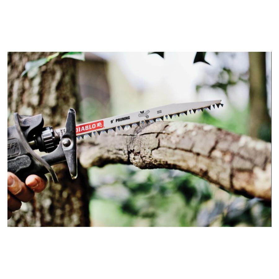 DIABLO® DS1205FG Reciprocating Saw Blade, 12 in L, Bi-Directional, Fleam Grind Teeth, 5 TPI, Cut Materials: Wood