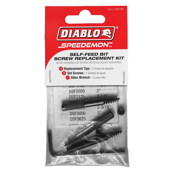 DIABLO® SPEEDemon DSFRK Self-Feed Bit Screw Replacement Kit