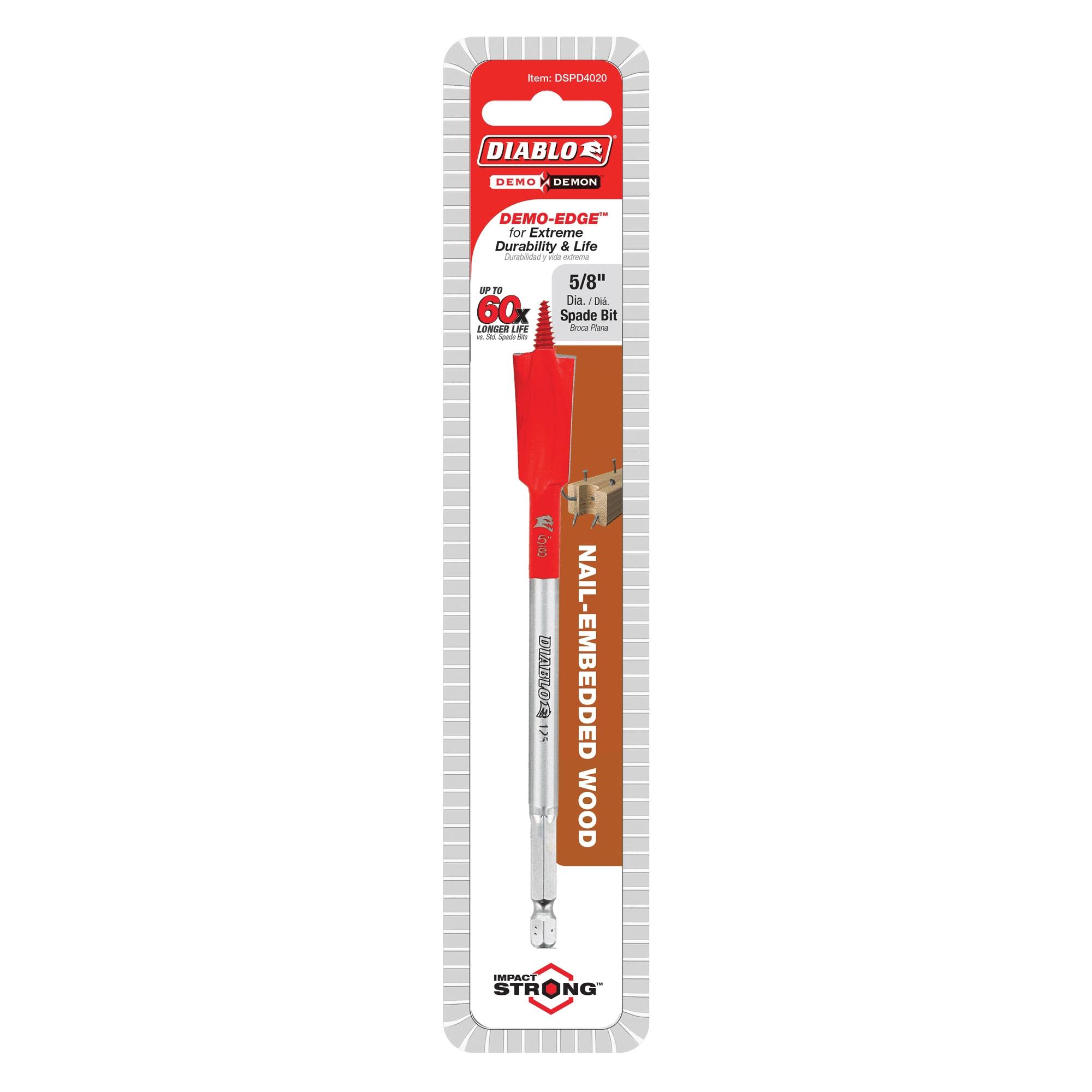 DIABLO® Demo Demon™ DSPD4020 Spade Bit, 5/8 in Drill, 6 in OAL