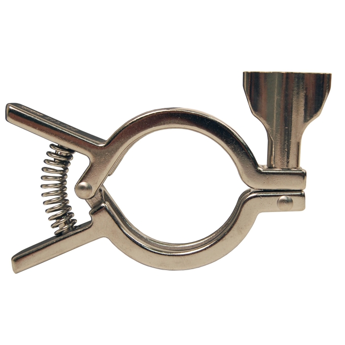 DIXON 13MHHM-Q Series 13MHHM-Q400 Single-Pin Squeeze Clamp, 4 in, Stainless Steel