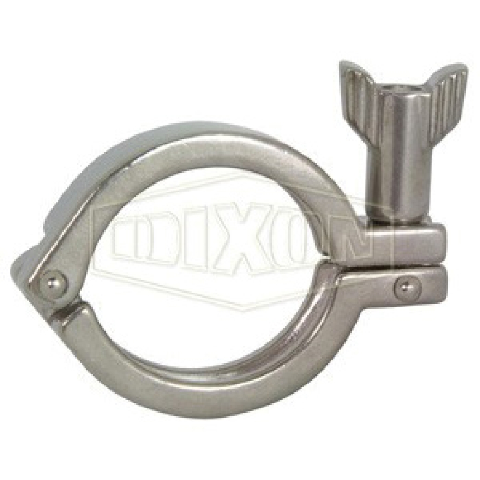 DIXON 13MHHM-SN Series 13MHHM50-75SN Single-Pin Heavy-Duty Clamp, 1/2 to 3/4 in, Stainless Steel