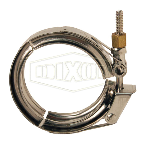 DIXON 13MO1000 T-Bolt Sanitary Clamp, 10.69 in Maximum Clamp Diameter, Stainless Steel