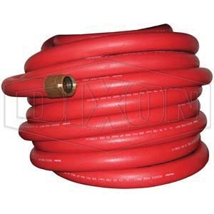 DIXON 15B15-50RBF Non-Collapsible Fire and Utility Hose, 1-1/2 in Nominal, 50 ft L, NST (NH), 200 psi, Red