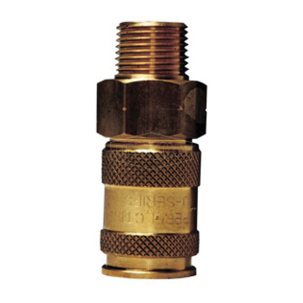 DIXON 2UM2-B Threaded Coupler, 1/4 in Fitting, MNPT Connection, 300 psi Pressure, -40 to 250 deg F, Buna-N Seal