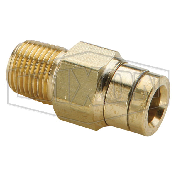 DIXON 31156011DOT Legris Connector, 3/8 in Push-to-Connect x 1/8 in MNPT, Composite