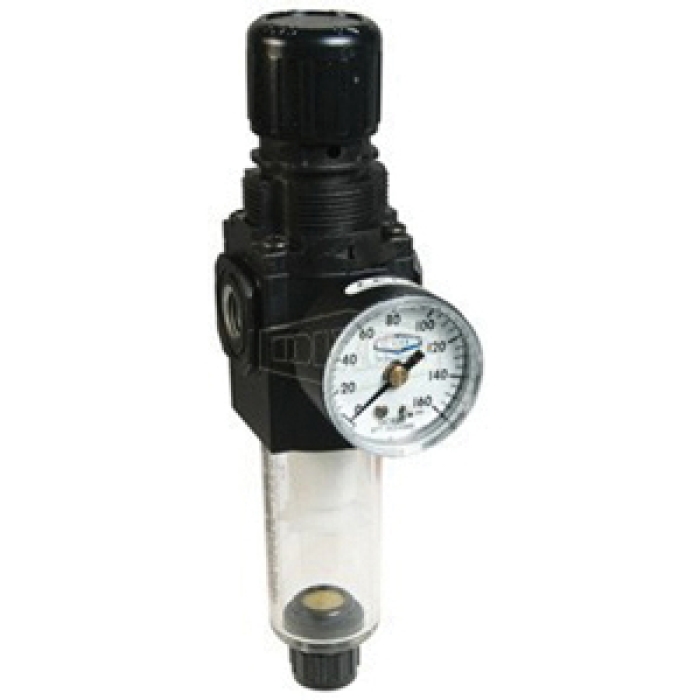 DIXON B72G-2AG FRL's Sub-Compact Filter/Regulator, 1/4 in Connection, 150 psi Max Working Pressure