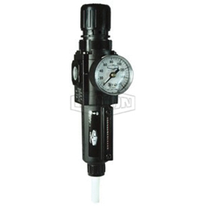 DIXON B72G-3AG-MB FRL's Sub-Compact Filter/Regulator, 3/8 in Connection, 250 psi Max Working Pressure