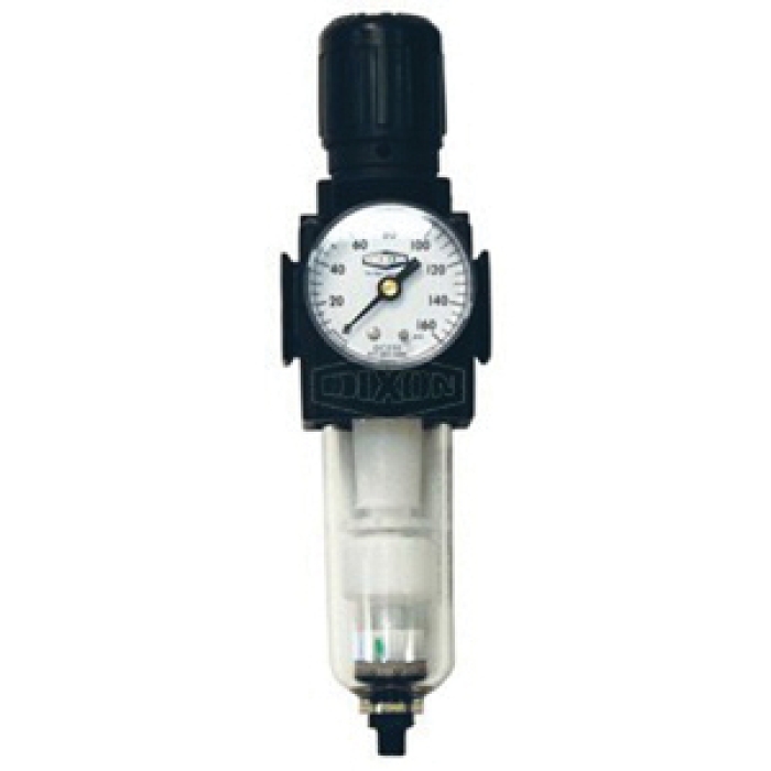 DIXON B73G-2AG FRL's Compact Filter/Regulator, 1/4 in Connection, 150 psi Max Working Pressure