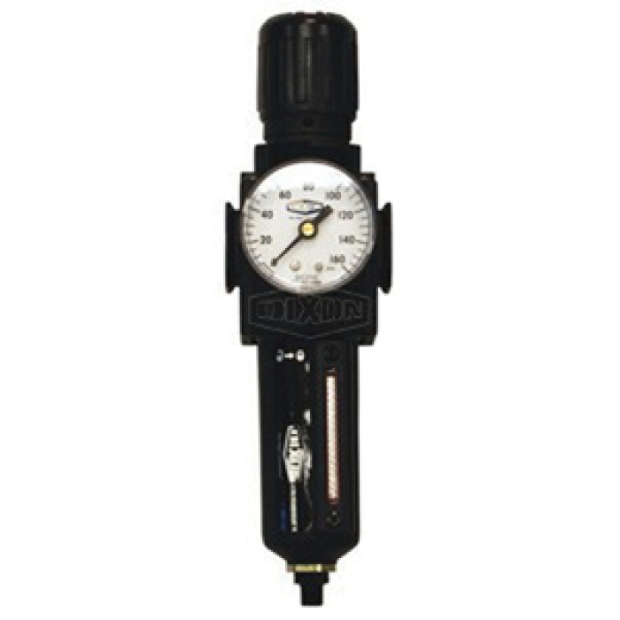 DIXON B73G-2MG-MB FRL's Compact Filter/Regulator, 1/4 in Connection, 250 psi Max Working Pressure