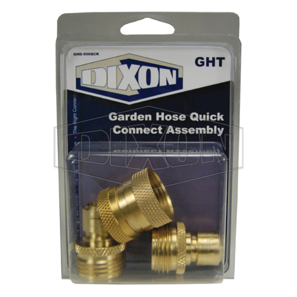 DIXON Garden Hose Series GHD-500QCK Quick Connect Assembly, Brass