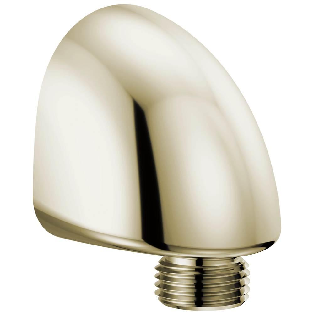 DELTA® 50560-PN-PR Wall Elbow, 2-3/16 in L, 1/2 in, FNPT x Male NPSM, Brass, Lumicoat® Polished Nickel