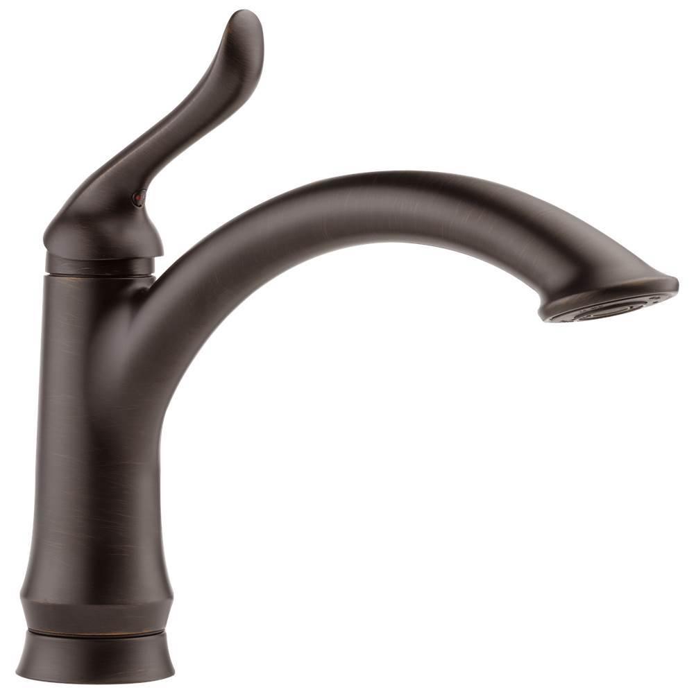 DELTA® Linden™ 1353-RB-DST Kitchen Faucet, Deck, Single Handle, Venetian Bronze® thumbnail 2