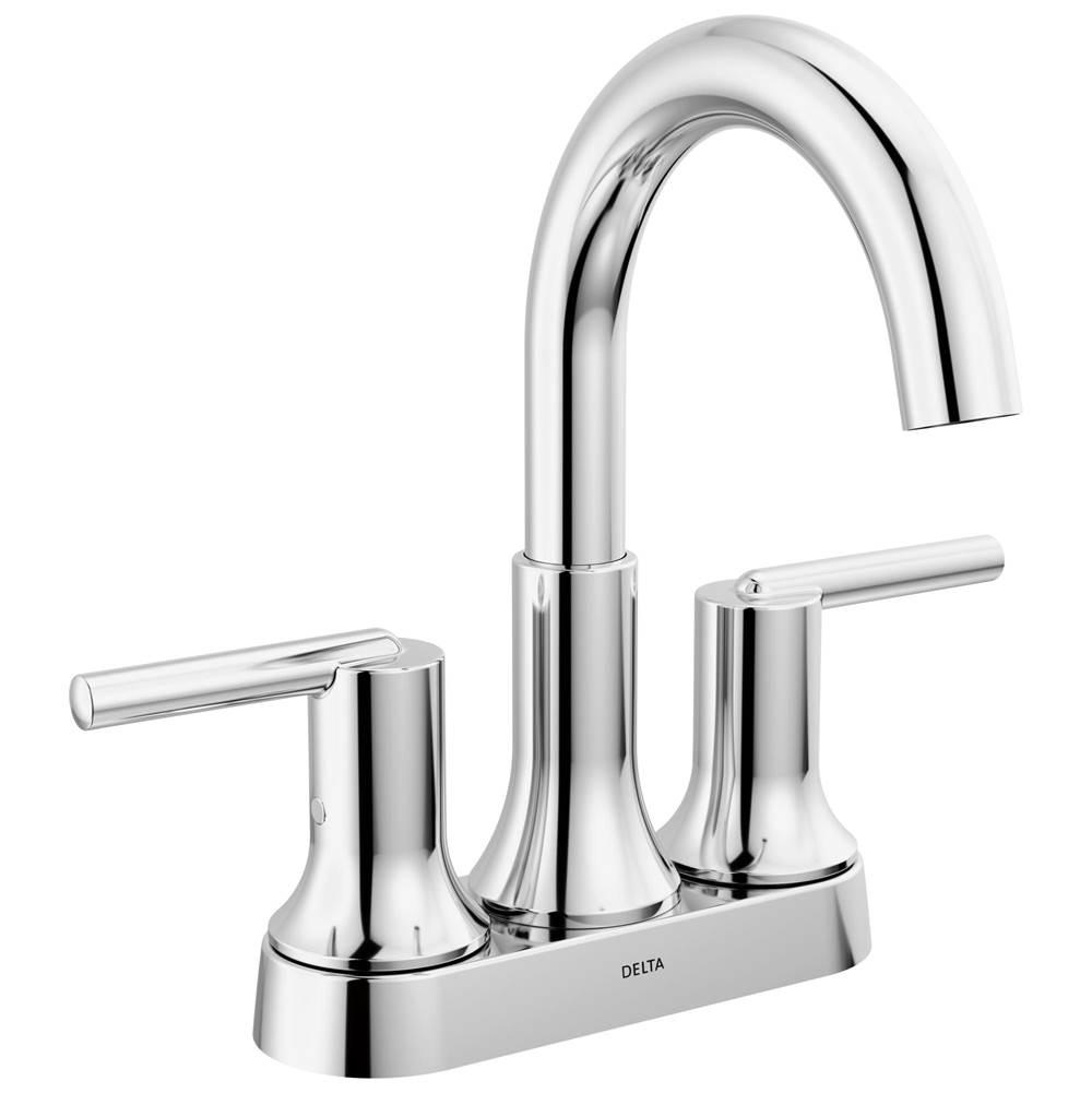 DELTA® Trinsic® 2559-MPU-DST Bathroom Sink Faucet, 2-Handle, Deck, Centerset, Push, Chrome