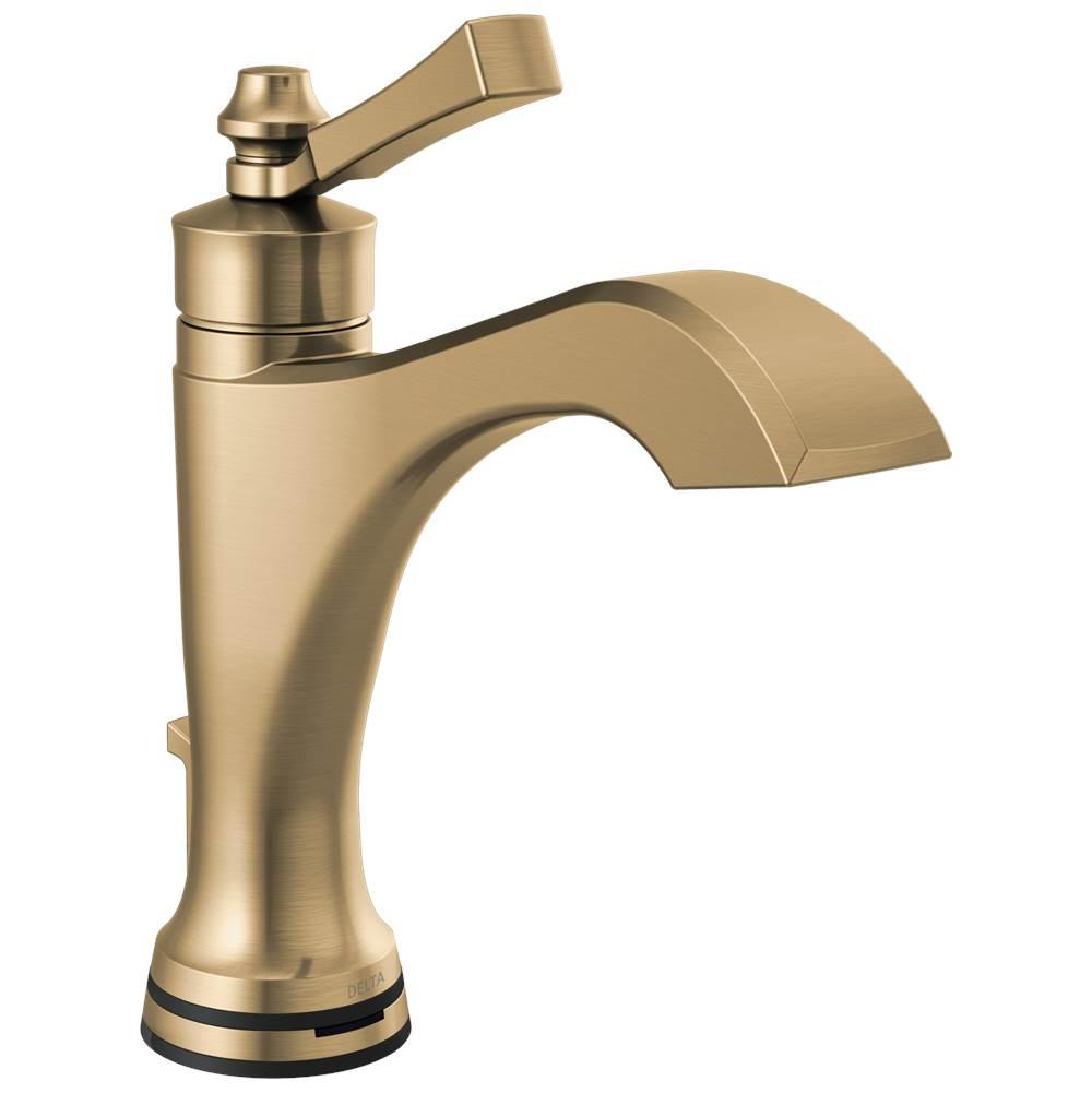 DELTA® Dorval® 556T-CZ-DST Bathroom Sink Faucet, 1-Handle, Touch, Deck, Single-Handle, Push, Champagne Bronze