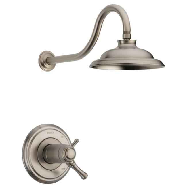 DELTA® TempAssure® 17T Series Cassidy™ T17T297-SS-WE Shower Trim, Stainless Steel, 1-Handle -Handle, 1.75 gpm