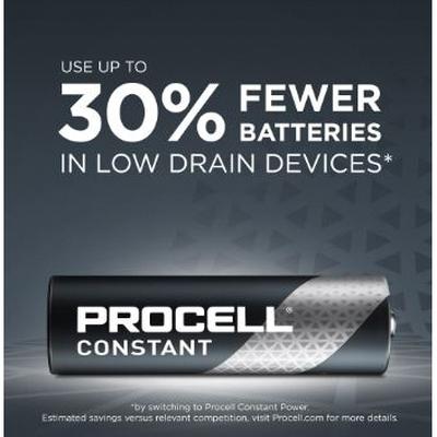 Procell® PC1500BKD Battery, Alkaline, AA, 3125 mAh, 1.5 VDC Nominal, Non-Rechargeable
