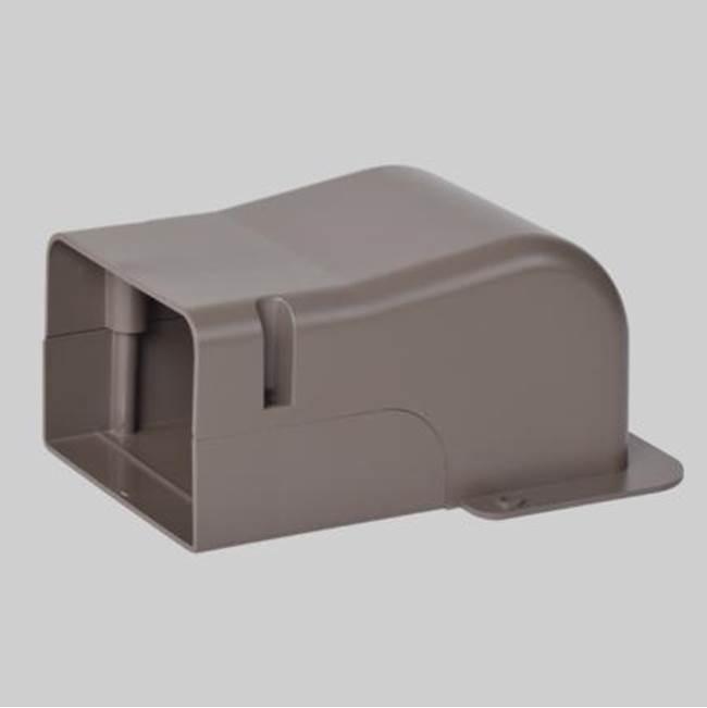 DiversiTech® SpeediChannel™ 230-WC4B Wall Penetration Cover, PVC, Brown, 5.7 in W, 7.48 in H