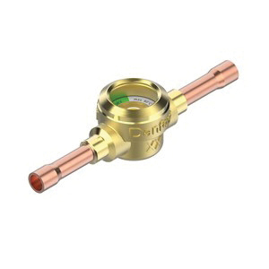 Danfoss 014L0181 Sight Glass, 1/4 in Nominal, ODF Solder Connection, Brass/Copper