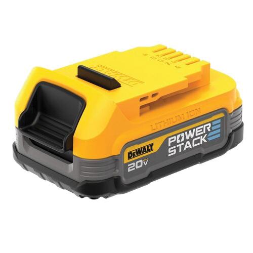 DeWALT® POWERSTACK™ DCBP034 Compact Battery, 20 V, 1.7 Ah Battery Capacity, Lithium-Ion Battery Chemistry, 1 -Battery