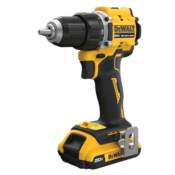DeWALT® ATOMIC™ DCD794D1 Drill/Driver Kit, Tool/Kit: Kit, 1/2 in Chuck, Keyless Chuck, 20 V, Lithium-Ion Battery, 2 Ah