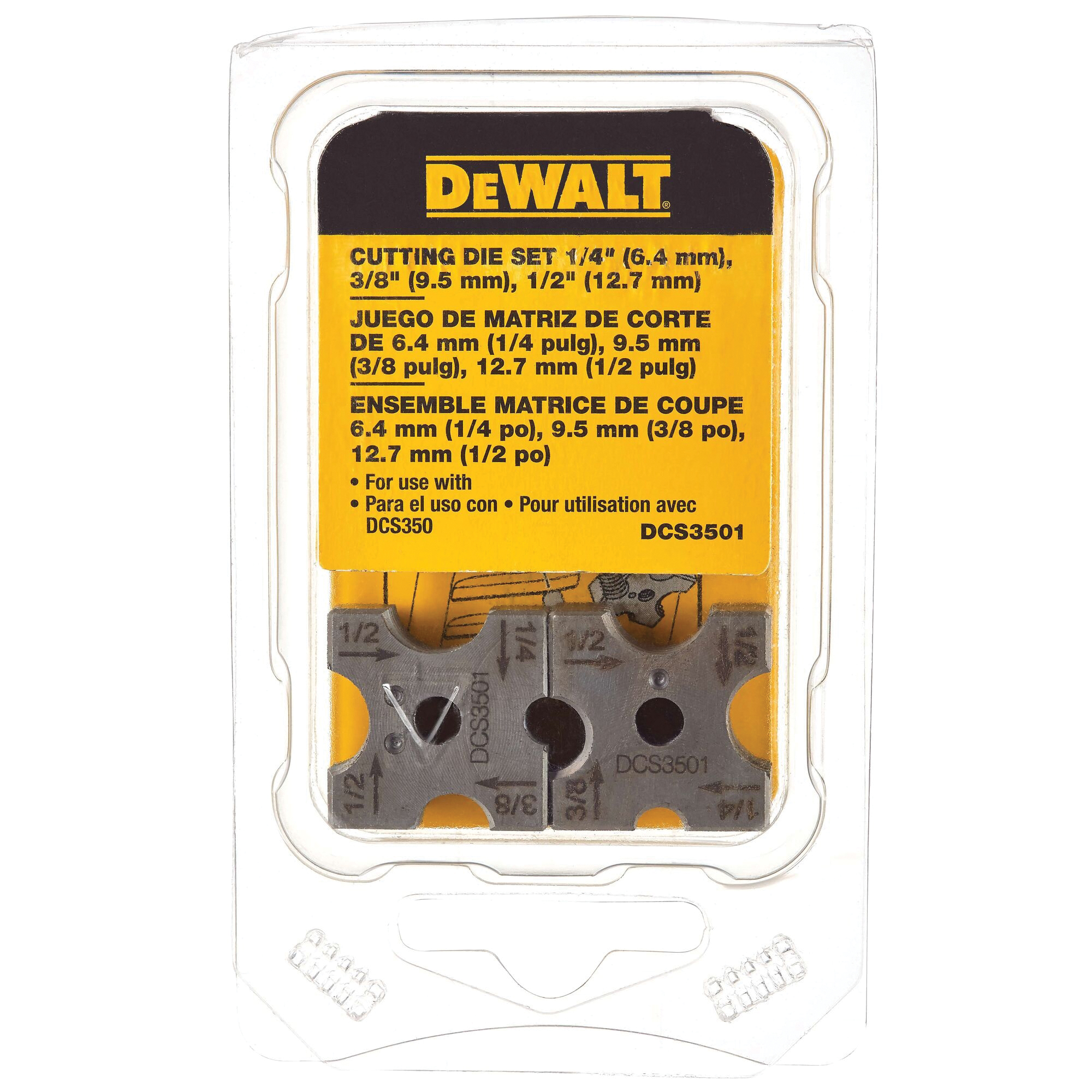 DeWALT® DCS3501 Replacement Cutting Die Set, 2 -Piece