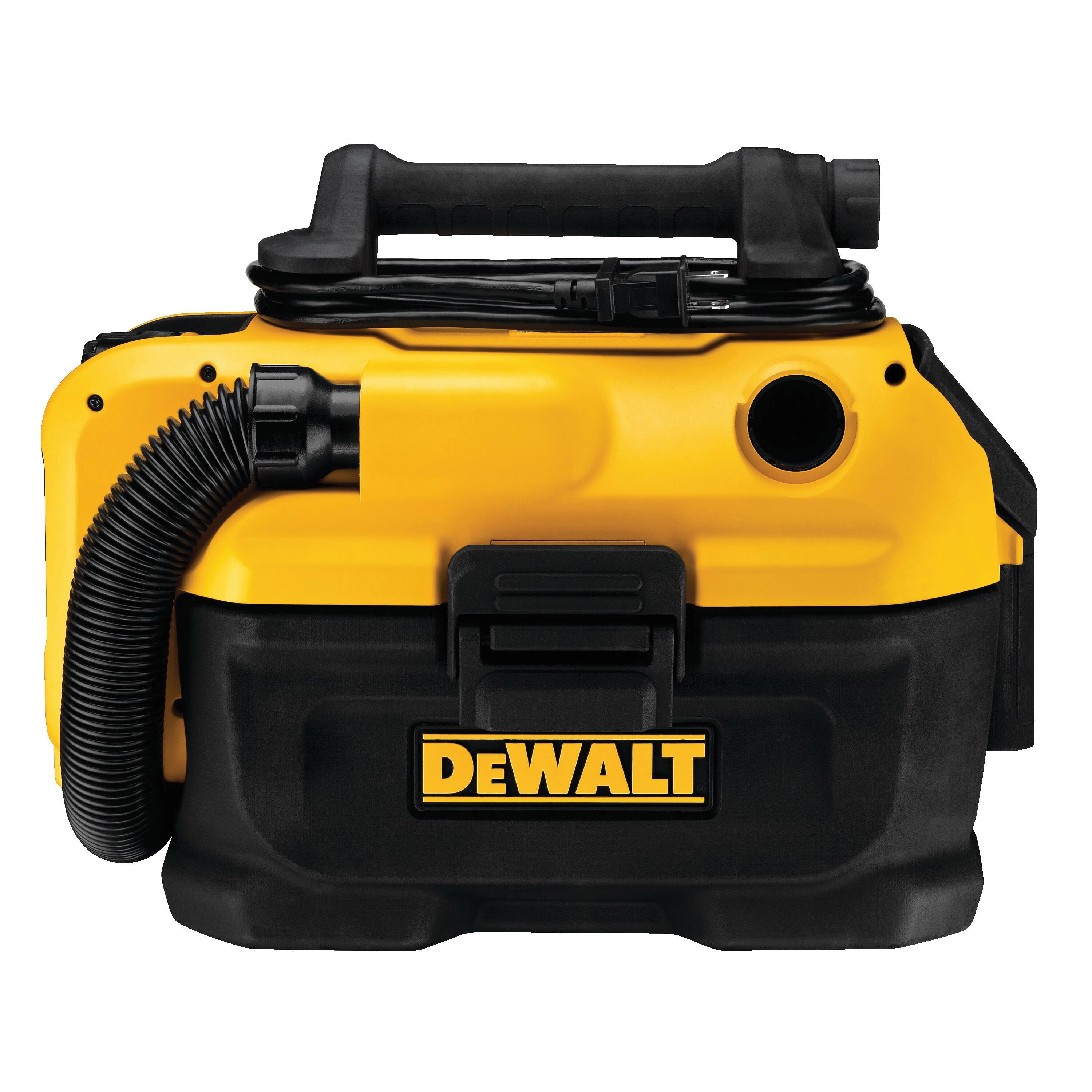 DeWALT® DCV581H Corded/Cordless Wet/Dry Vacuum, 18/20 V Power Supply, 2 gal Vacuum, HEPA Filtration, 31 cfm Air Flow