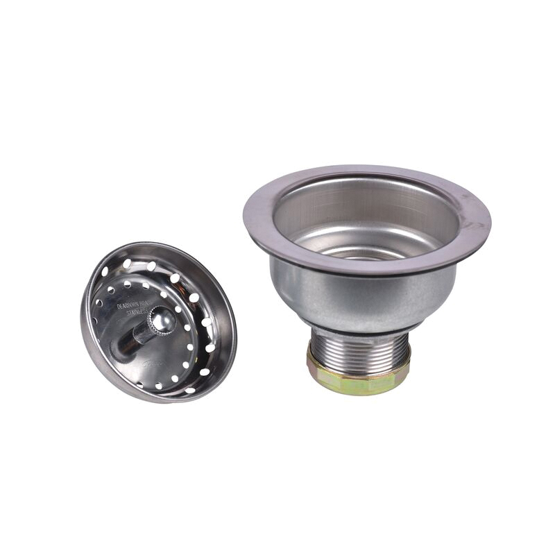 Dearborn® 12 Sink Basket Strainer, Threaded, Stainless Steel, Chrome