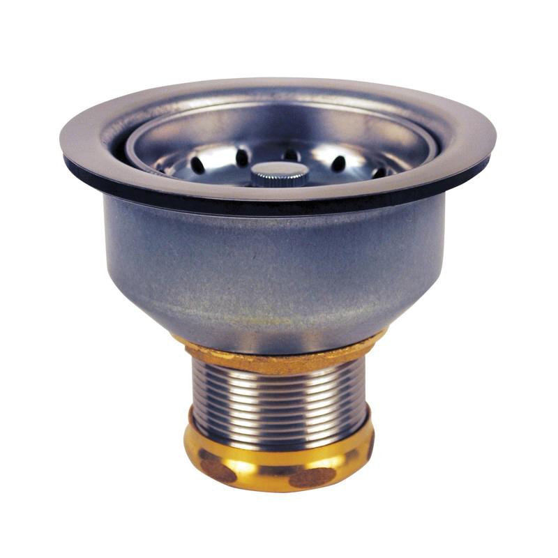 Dearborn&reg; 15BN Sink Basket Strainer, Stainless Steel, Chrome-Plated