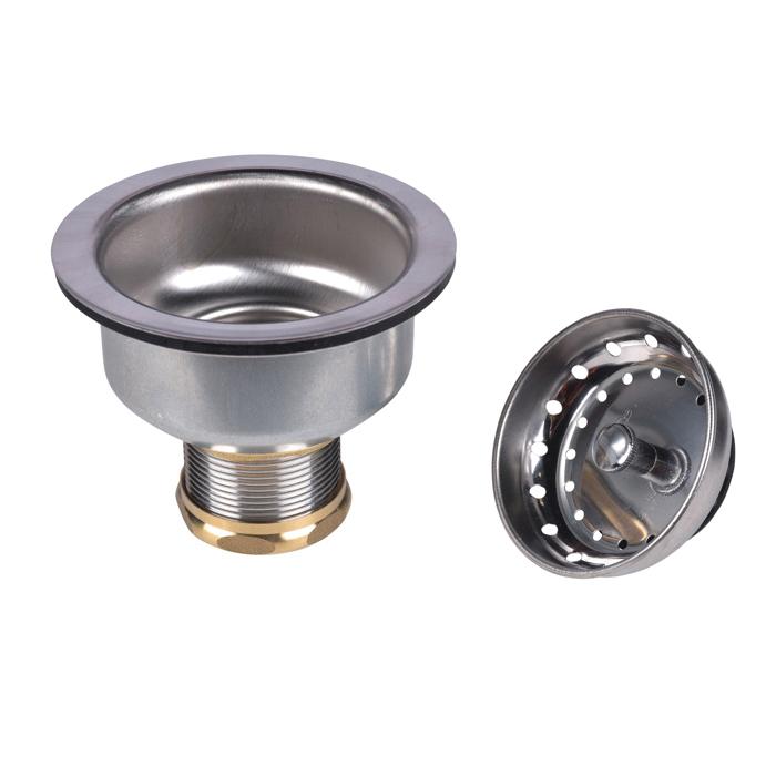Dearborn&reg; 15BN Sink Basket Strainer, Stainless Steel, Chrome-Plated