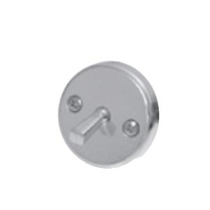 Dearborn® 4503-1 2-Hole Overflow Plate With Lever, Chrome-Plated, For Use With: Bathtub Waste and Overflow Systems