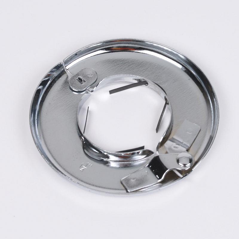 Dearborn® 5344H Heavy Gauge Floor and Ceiling Plate, C, Fits Pipe Size: 1-1/2 in, Steel, Chrome thumbnail 3