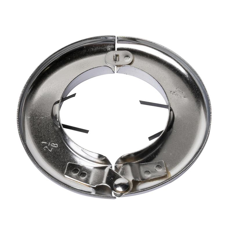 Dearborn® 5345H Heavy Gauge Floor and Ceiling Plate, C, Fits Pipe Size: 2 in, Steel, Chrome, 2-1/8 in ID thumbnail 2