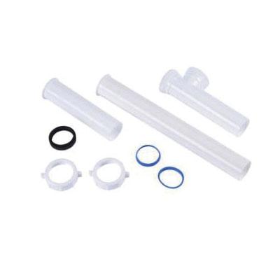 Oatey® P9100B Tubular Disposer Kit, 1-1/2 in Nominal, Flanged, Polypropylene, White