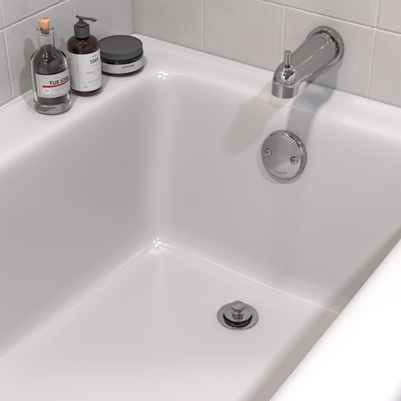 Dearborn® P9225BBG Bath Waste Uni-Lift Half Kit, Solvent Weld, PVC, Chrome