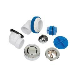 Dearborn® True Blue® True Blue® P9960CP Bath Waste Half Kit, PVC, Chrome-Plated