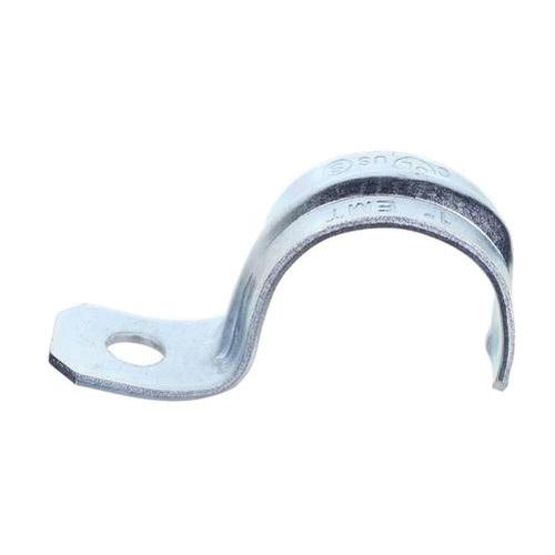 DiversiTech® 19402 EMT Pipe Strap, 1 in, Steel, Zinc-Plated, For Use With: EMT Conduits