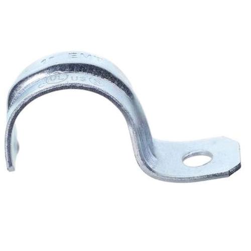 DiversiTech® 19402 EMT Pipe Strap, 1 in, Steel, Zinc-Plated, For Use With: EMT Conduits