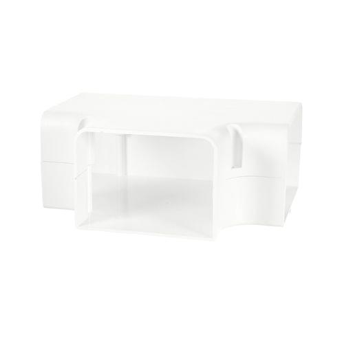 DiversiTech&reg; SpeediChannel&trade; 230-TJ4W T-Joint, For Use With: SpeediChannel&trade; Systems, PVC, White, 6 in W, 8 in H