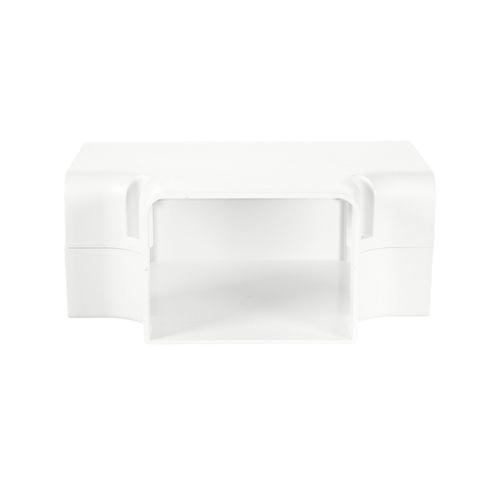 DiversiTech&reg; SpeediChannel&trade; 230-TJ4W T-Joint, For Use With: SpeediChannel&trade; Systems, PVC, White, 6 in W, 8 in H