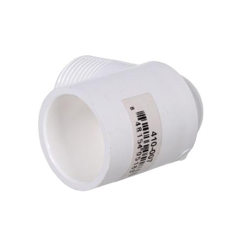 DiversiTech&reg; 5-410007 90 deg Street Elbow, 3/4 in MIPT x 3/4 in Slip, PVC, White, SCH 40