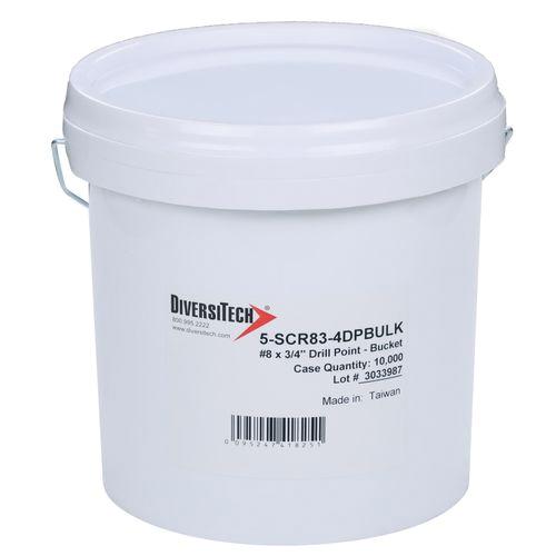 DiversiTech&reg; 5-SCR83-4DPBULK Screw, #8 x 3/4 in Thread, Hex Washer Head, Steel